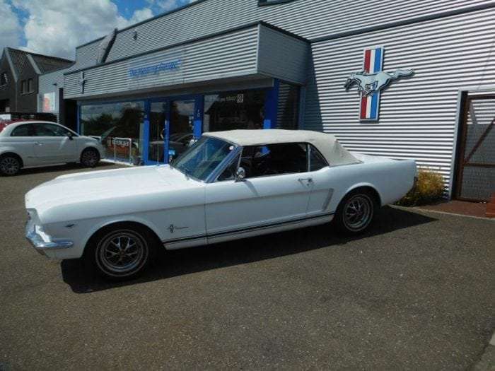 white Ford Mustang 1965 convertible #711