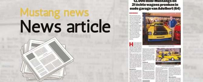 Mustang Garage news article Het Laatste Nieuws Museum
